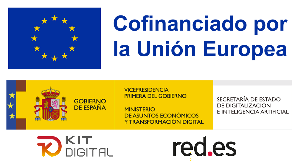 Cofinanciado por la Union Europea, Gobierno de Espana, Kit Digital y Red.es